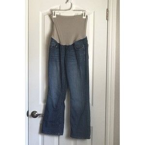 Motherhood Maternity Jeans Womens Size Petite M Boot Cut Blue Denim Medi…